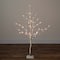 4ft. Pre-Lit White Birch Artificial Christmas Tree, White LED Lights